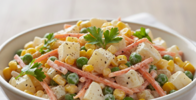 maionese saudável de legumes em bowl para marmita fitness